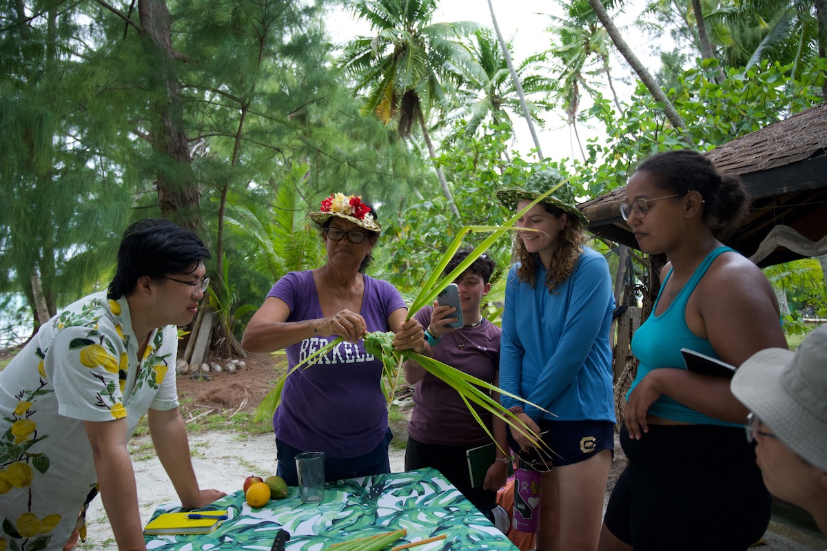 coconut leaf weaving